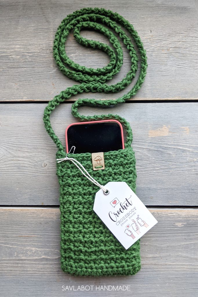 Free Printable Crochet Phone Purse Tag